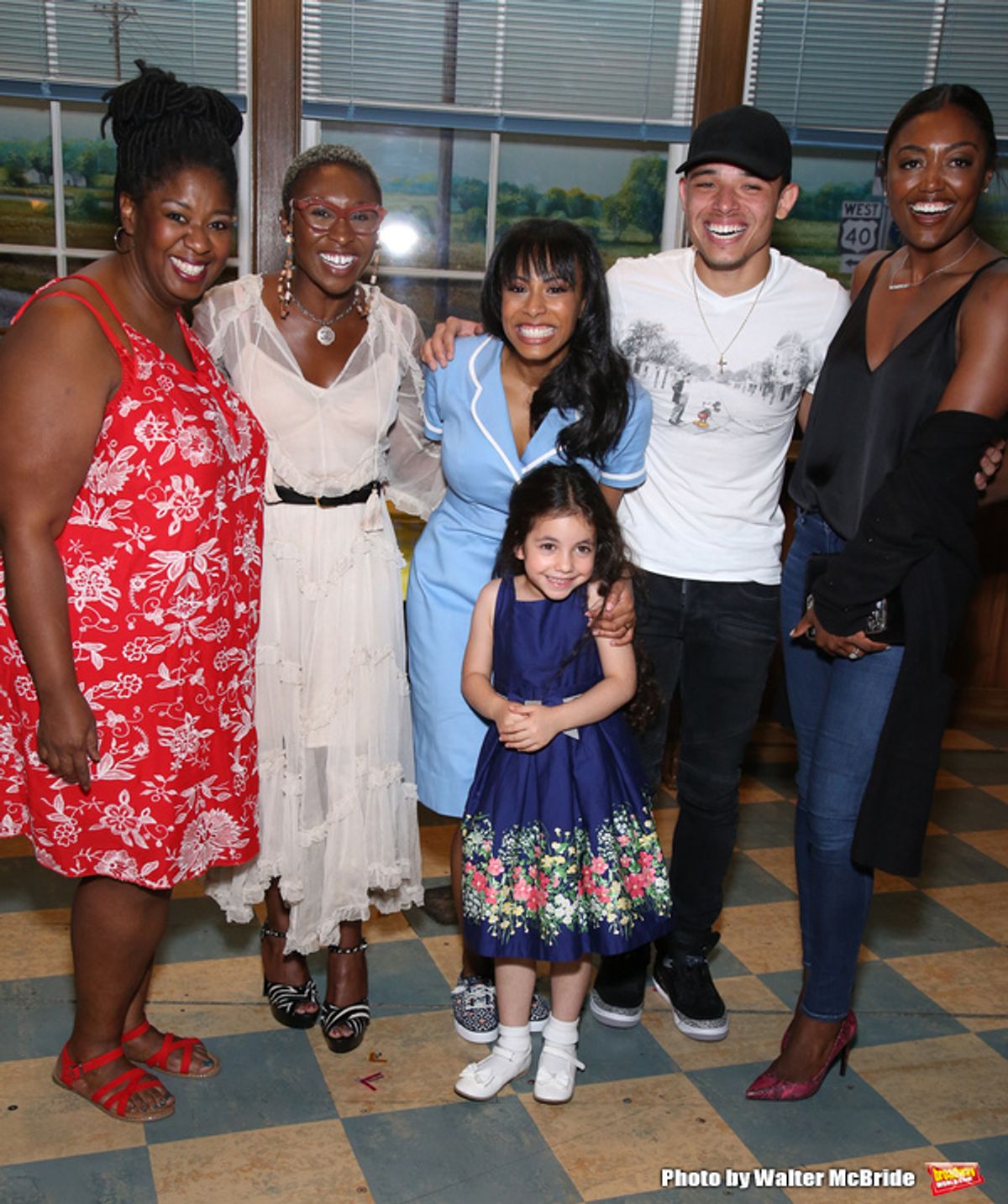 NaTasha Yvette Williams, Cynthia Erivo, Nicolette Robinson, Mariam Bedigian, Anthony Ramos and Patina Miller  at 