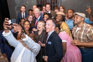 Harvey Butler takes a selfie with President William Clinton,
Secretary of State Hillary Rodham Clinton and cast @ BroadwayWorld Harvey Butler takes a selfie with President William Clinton,
Secretary of State Hill Photo