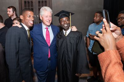 Damian Jermaine Thompson, President William Clinton, Charlie Hudson III Photo