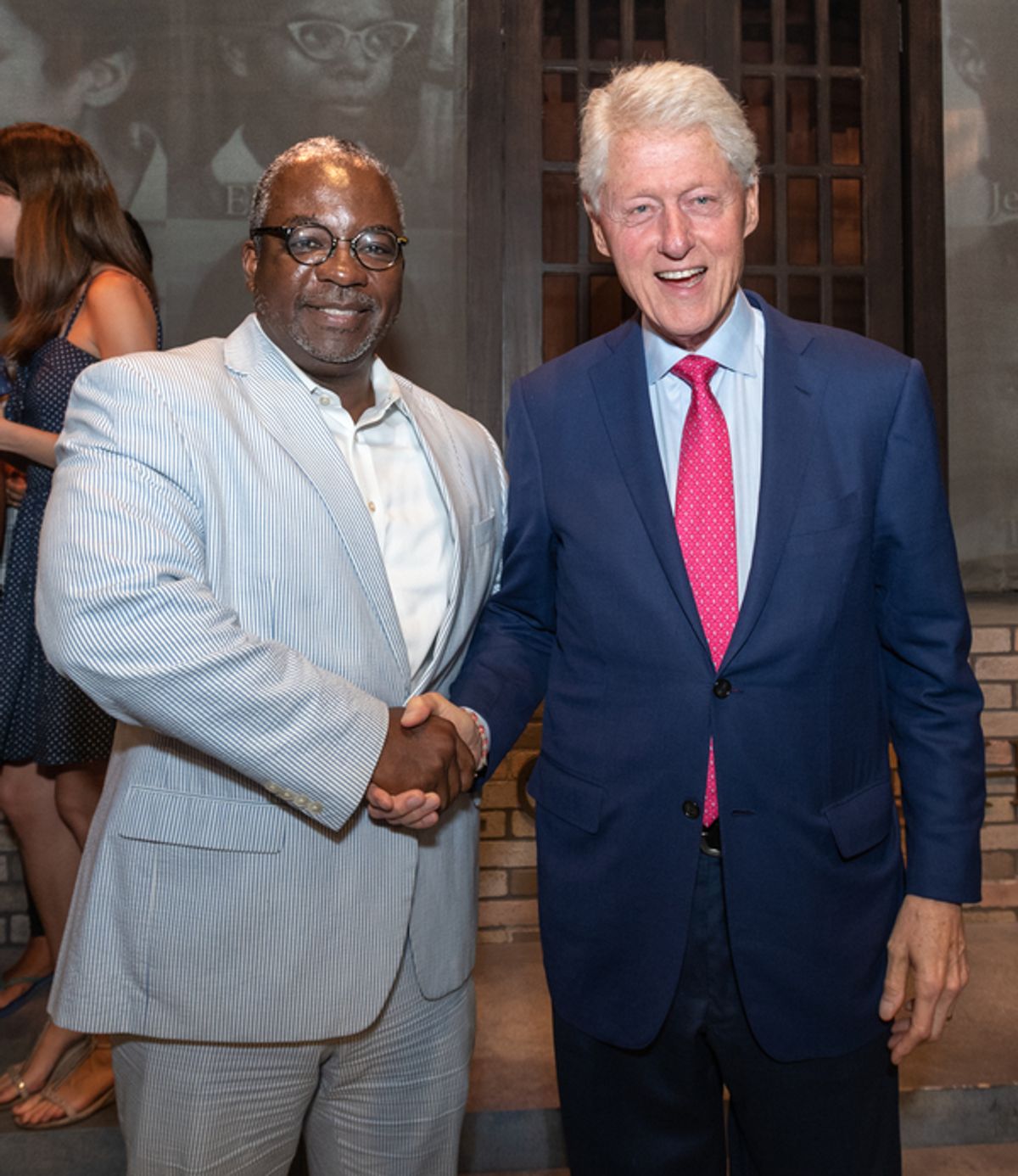 Harvey Butler, President William Clinton at 
