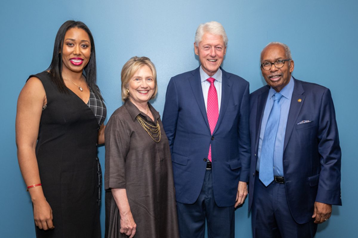 MacKenzie Green (daughter of Ernest Green), Secretary of State Hillary Clinton, President William Clinton, Ernest Green at 