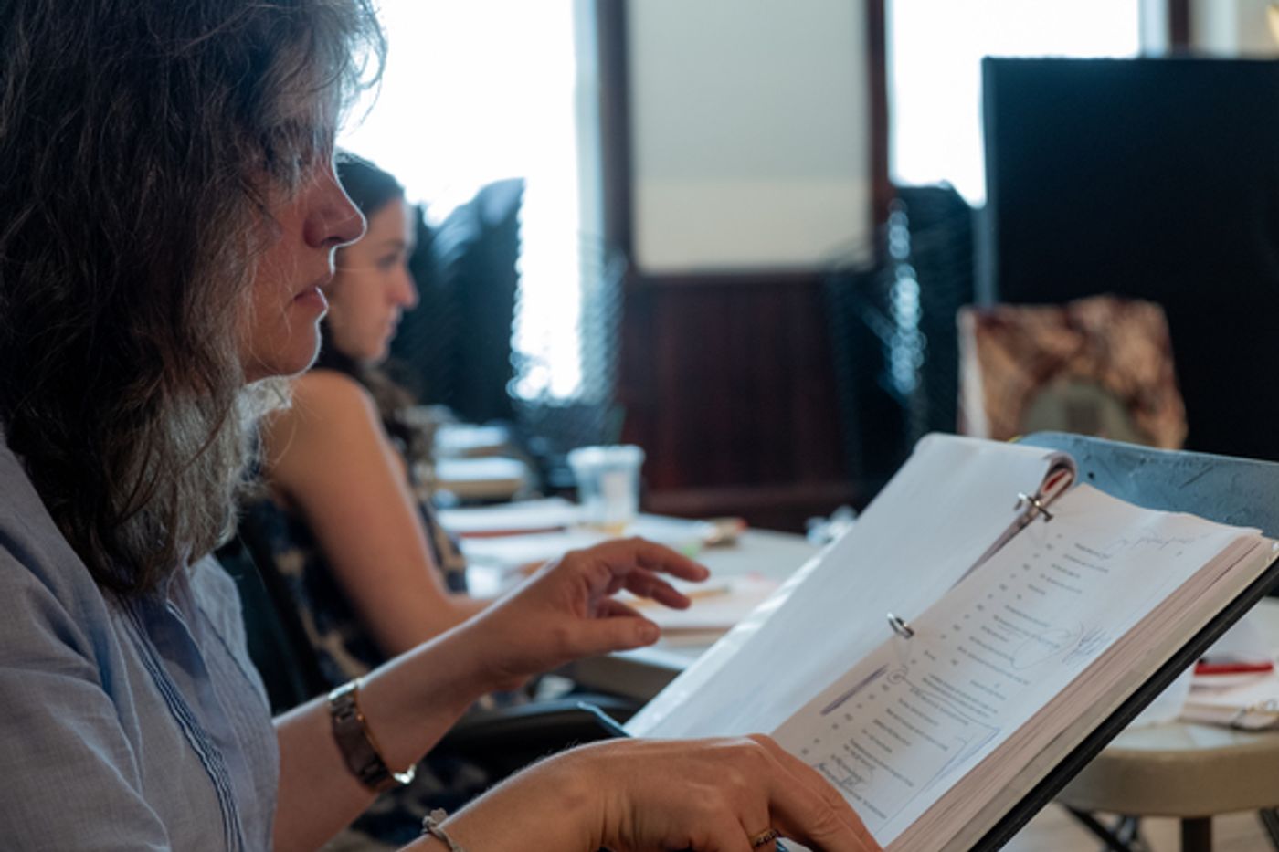 Photo Flash: In Rehearsal with the Company of DOWNSTATE at Steppenwolf Theatre Company  Image