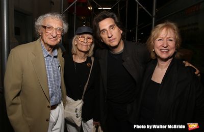 Sheldon Harnick, Margery Harnick and Hershey Felder with wife Kim Campbell  Photo
