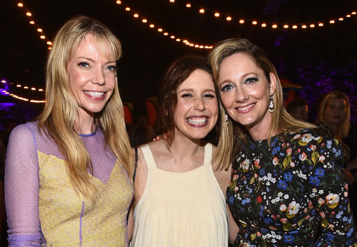 Riki Lindhome, Vanessa Bayer and Judy Greer at 
