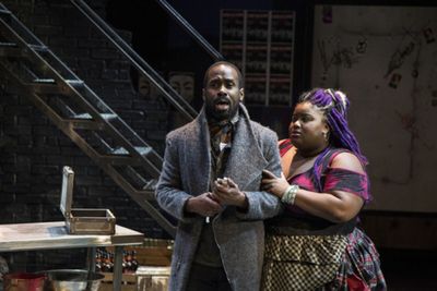 V. Savoy McIIwain (Sweeney Todd) and Jade Antoinette Jones (Mrs. Lovett) Photo