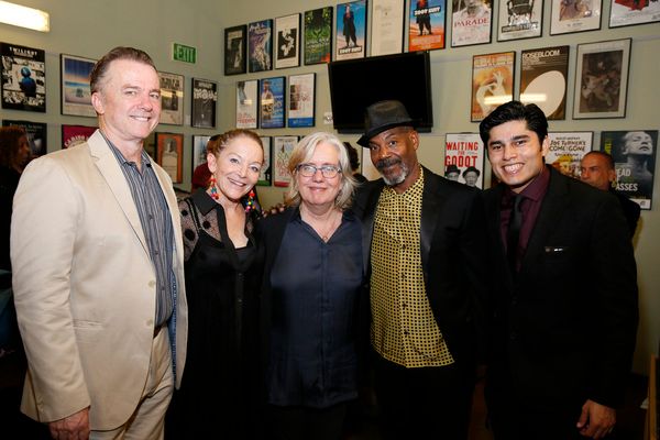 cast members Michael O'Keefe and Mary Mara, director Lisa Peterson and cast members J Photo