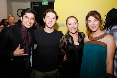 From left, cast members Peter Mendoza, Will Hochman, Mary Mara and Amy Pietz) Photo