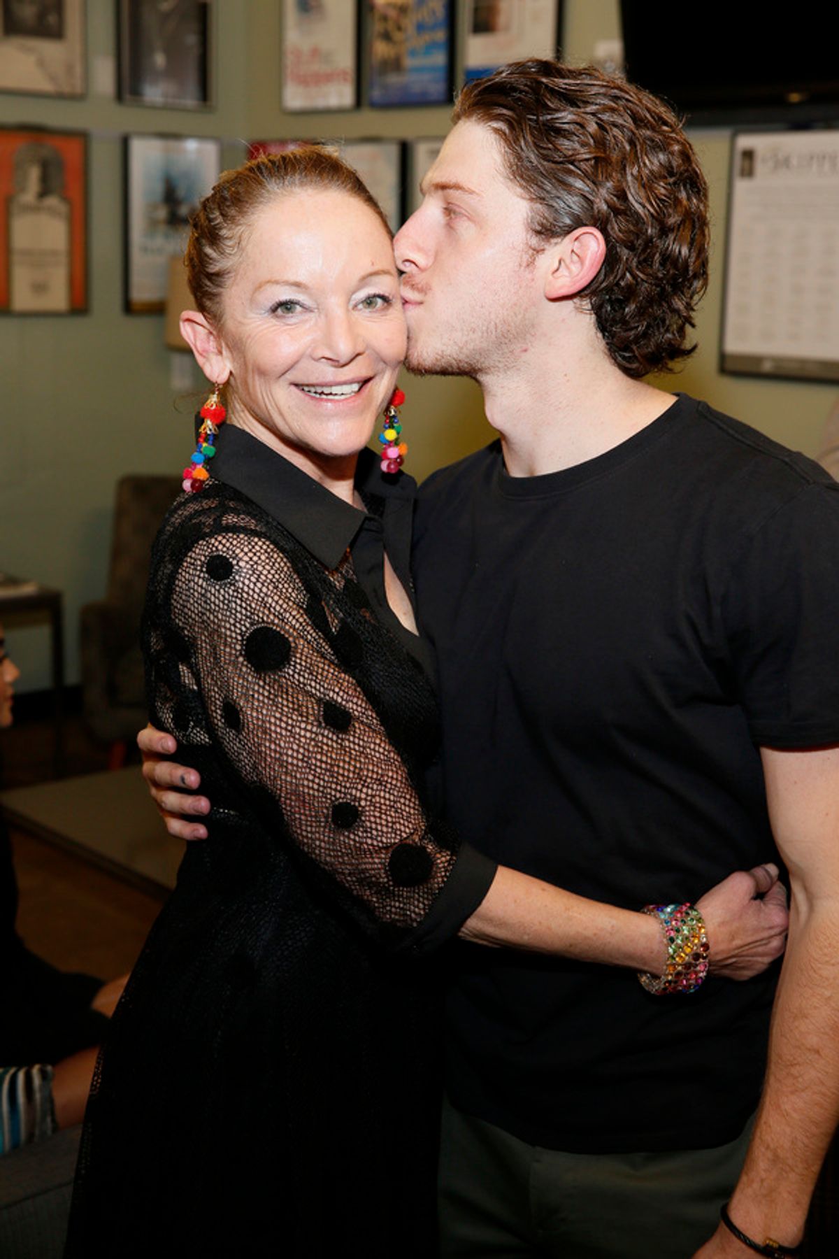 From left, cast members Mary Mara and Will Hochman at 