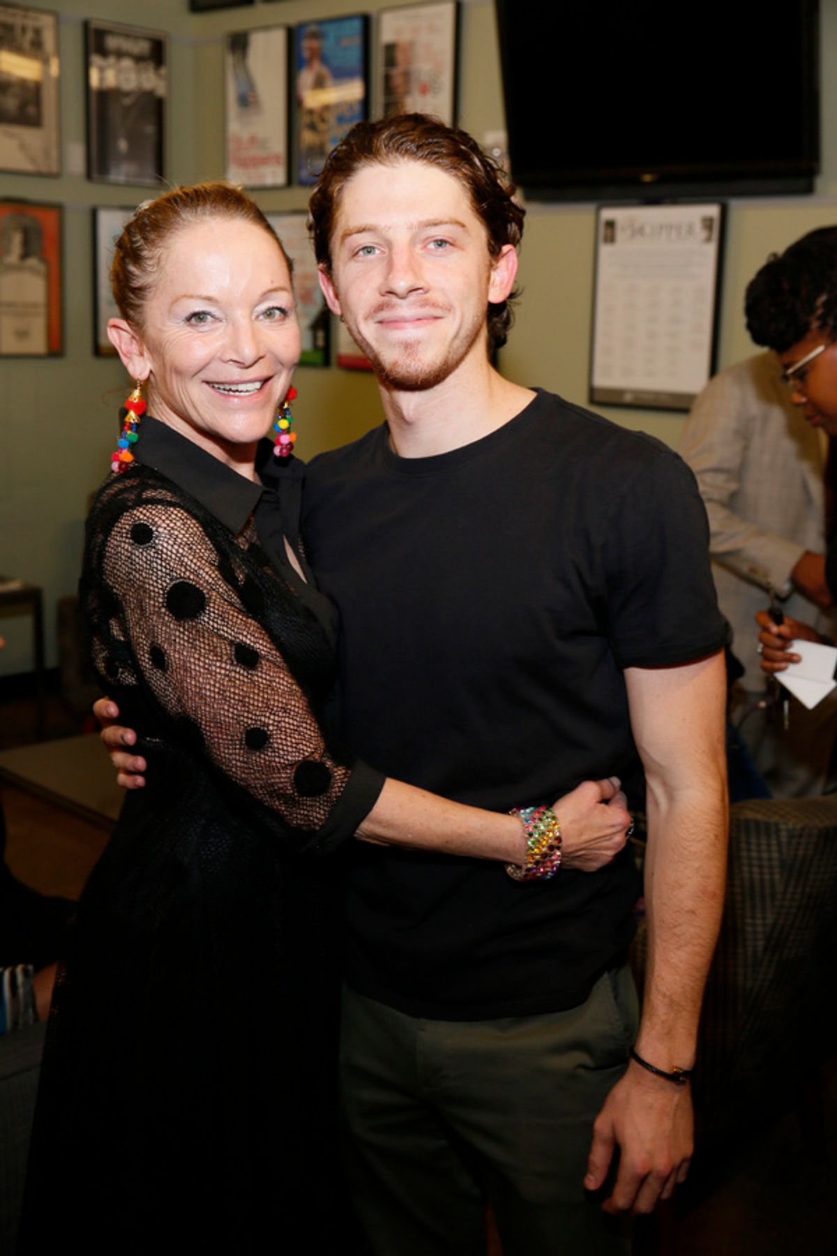 From left, cast members Mary Mara and Will Hochman at 