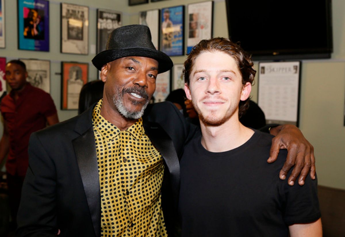 From left, cast members John Earl Jelks and Will Hochman at 