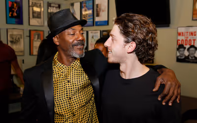 From left, cast members John Earl Jelks and Will Hochman Photo