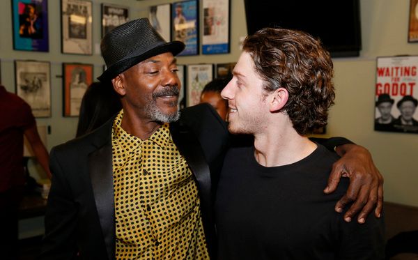 From left, cast members John Earl Jelks and Will Hochman Photo