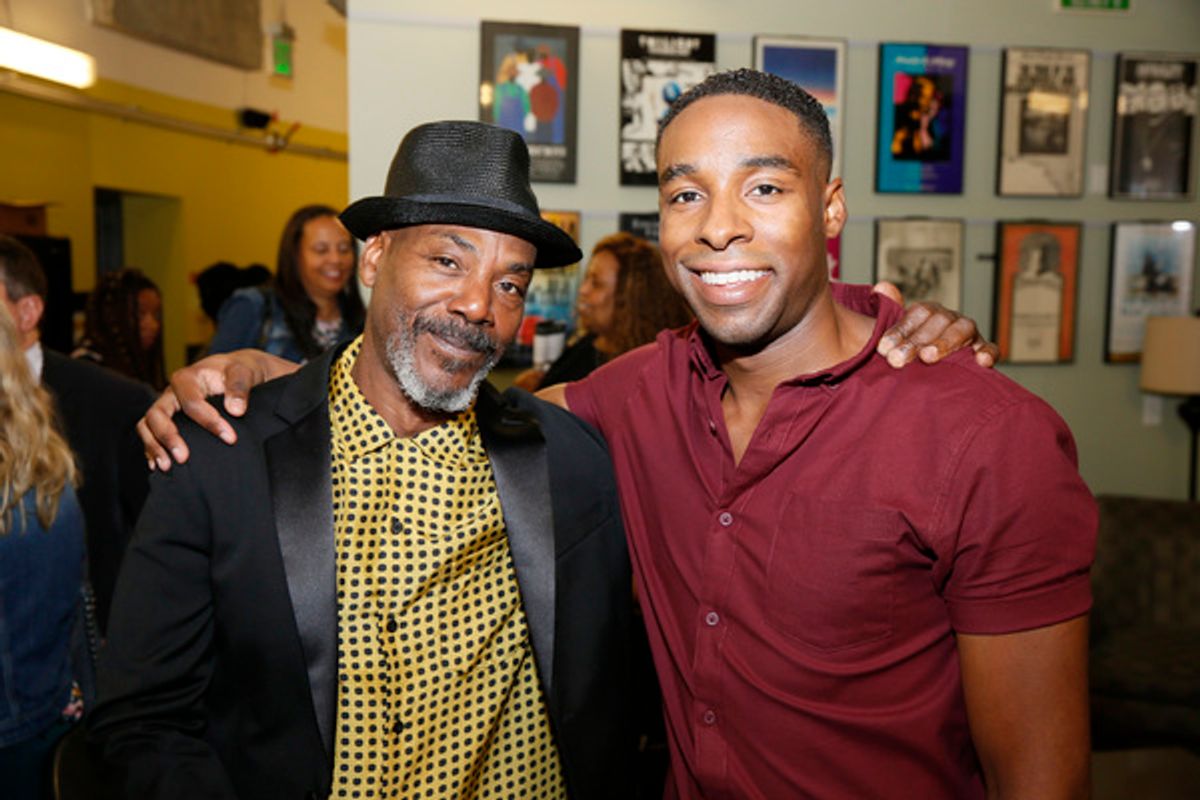From left, cast members John Earl Jelks and Grantham Coleman at 