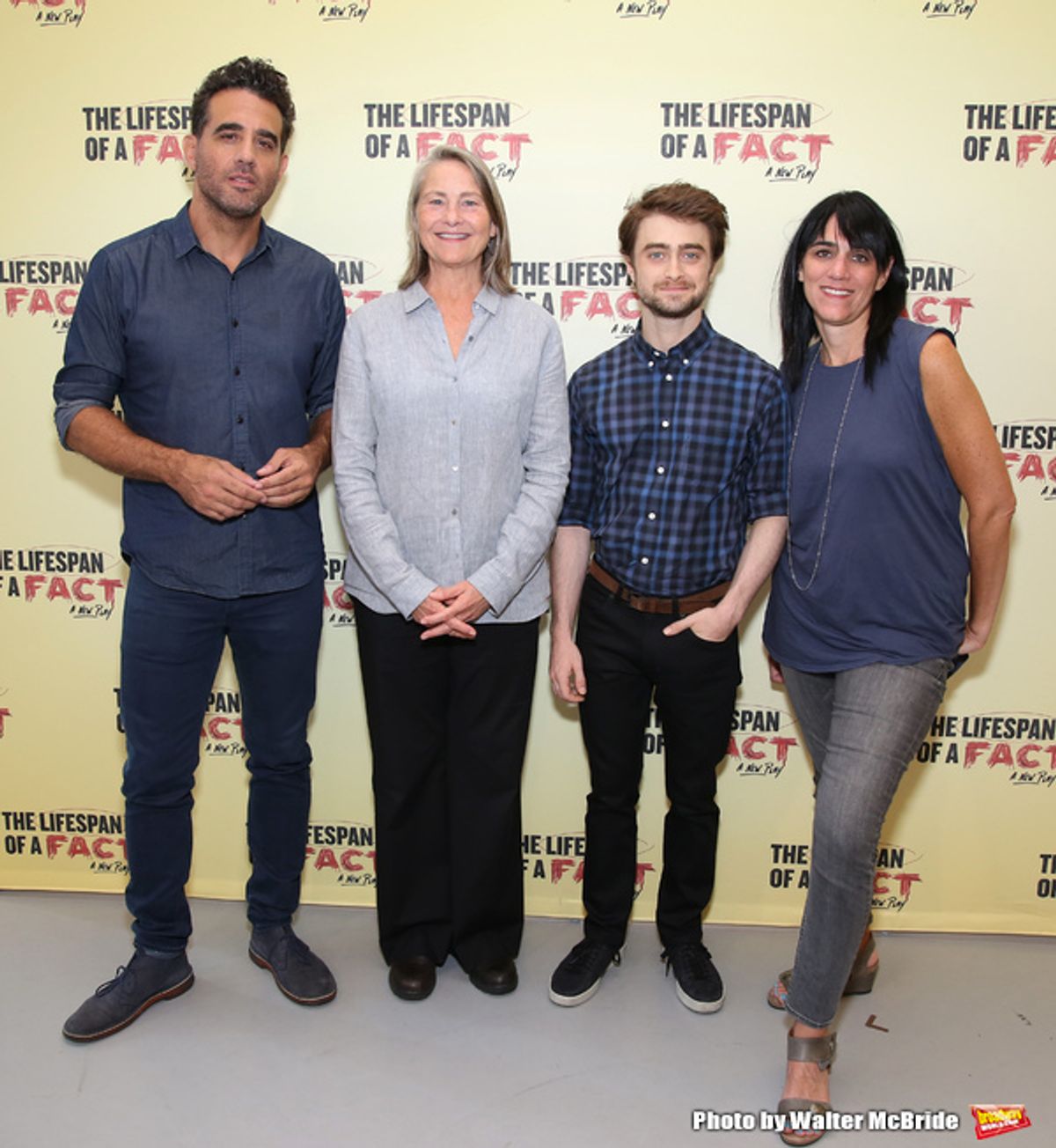Bobby Cannavale, Cherry Jones, Daniel Radcliffe and Leigh Silverman at 