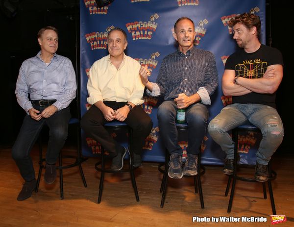 Tom Souhrada, Adam Heller, James Hindman and Christian Borle  Photo