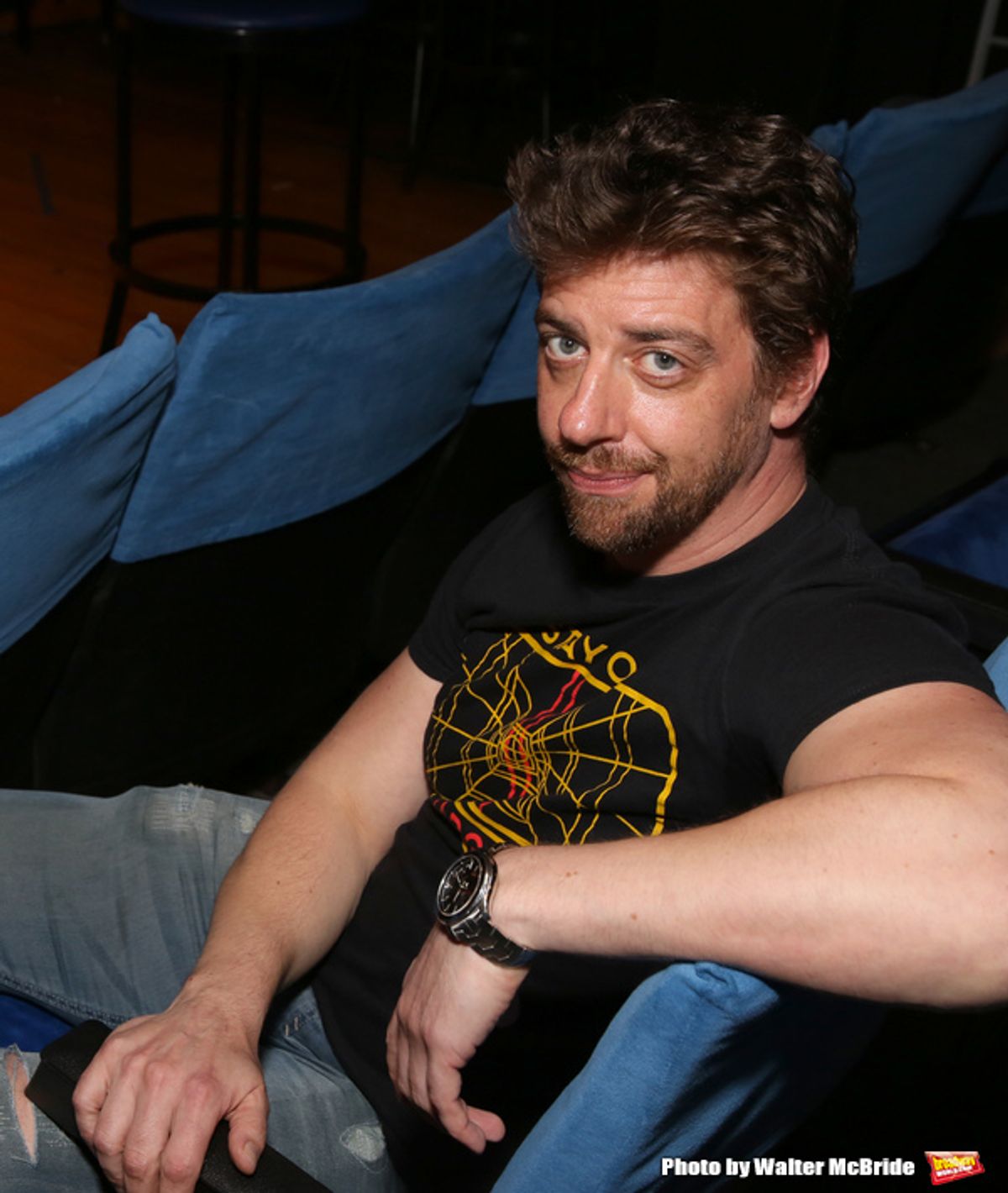 Director Christian Borle Photo Shoot for 'Popcorn Falls' at the Jerry Orbach Theatre on September 6, 2018 in New York City. at 