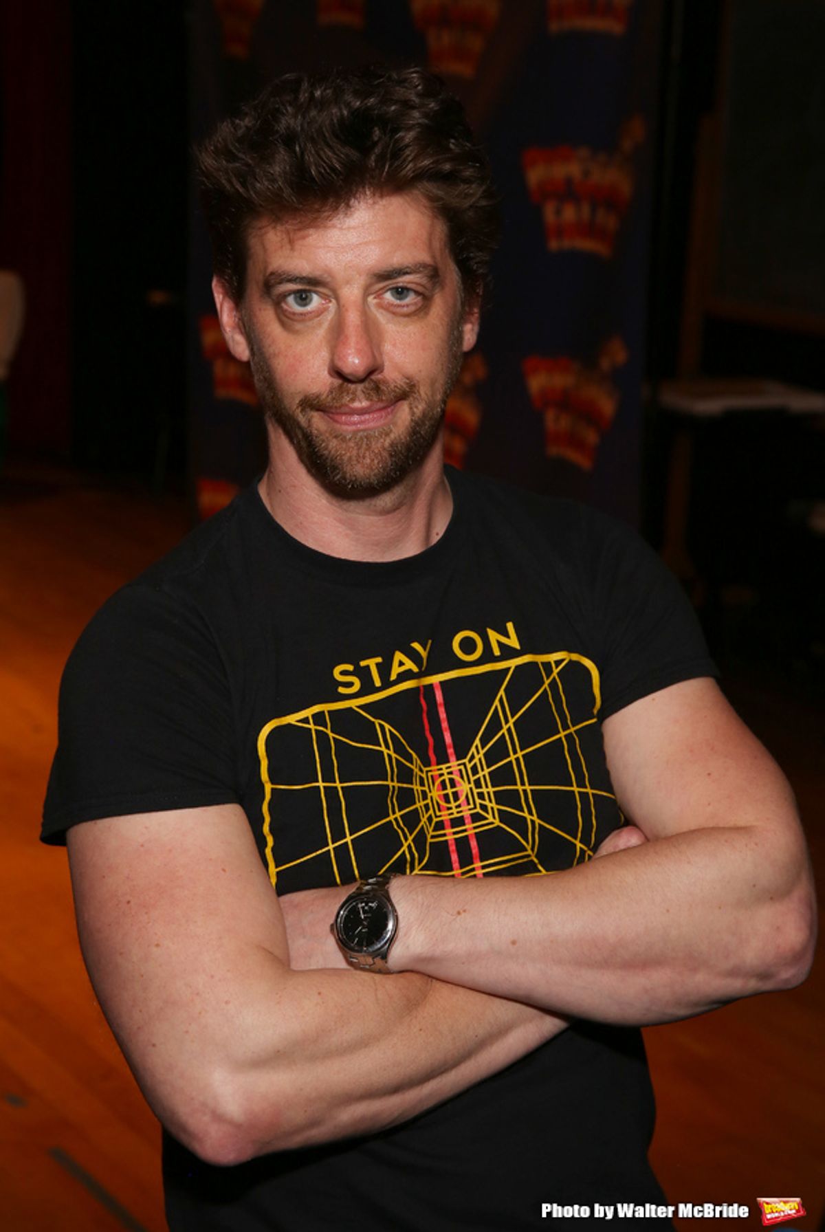 Director Christian Borle Photo Shoot for 'Popcorn Falls' at the Jerry Orbach Theatre on September 6, 2018 in New York City. at 