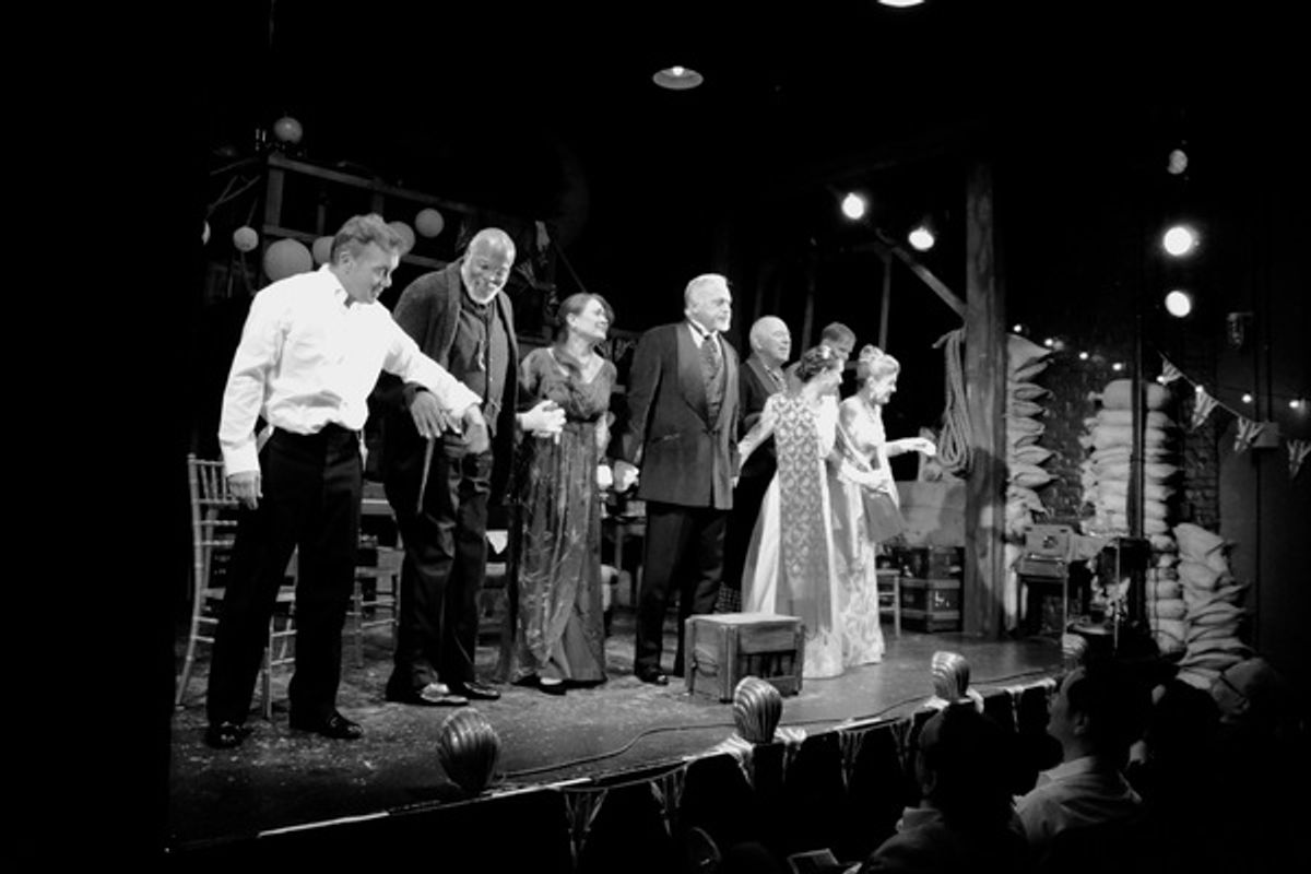 Derek Smith, Raphael Nash Thompson, Karen Ziemba, Tom Hewitt, Lenny Wolpe, Kimberly Immanuel, Jeff Hiller and Allison Fraser at 