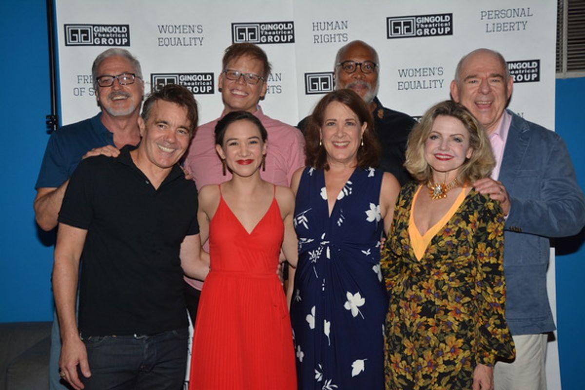 Tom Hewitt, Derek Smith, Jeff Hiller, Kimberly Immanuel, Raphael Nash Thompson, Karen Ziemba and Lenny Woipe at 