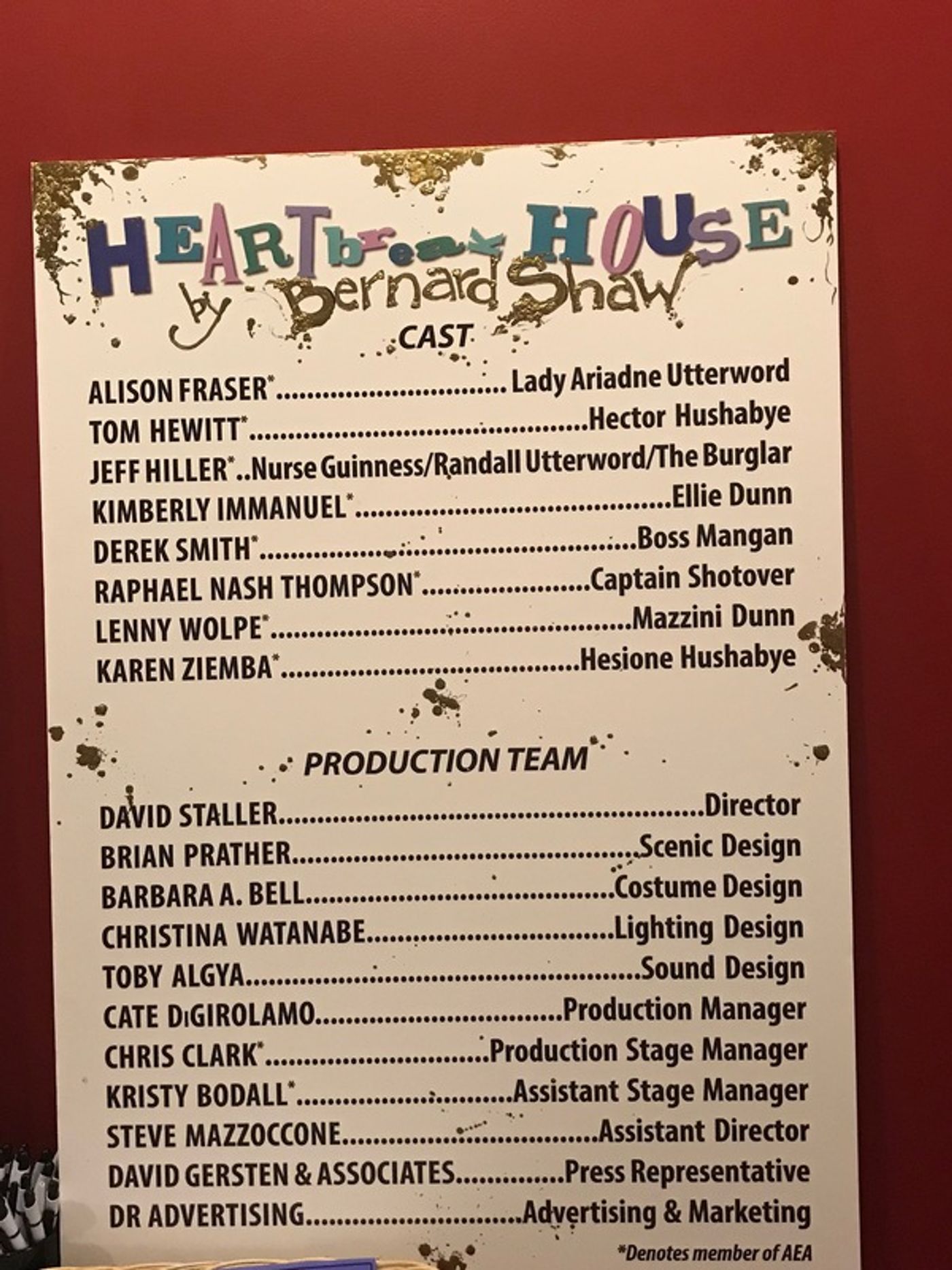 Photo Coverage: HEARTBREAK HOUSE Celebrates Opening Night  Image