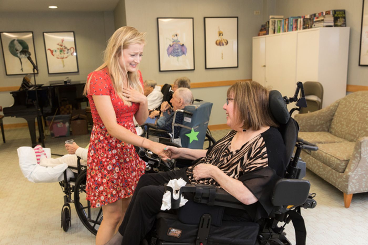Photo Flash: Cast Members of CAROUSEL and MY FAIR LADY Perform For Seniors at the Actors Fund Home  Image
