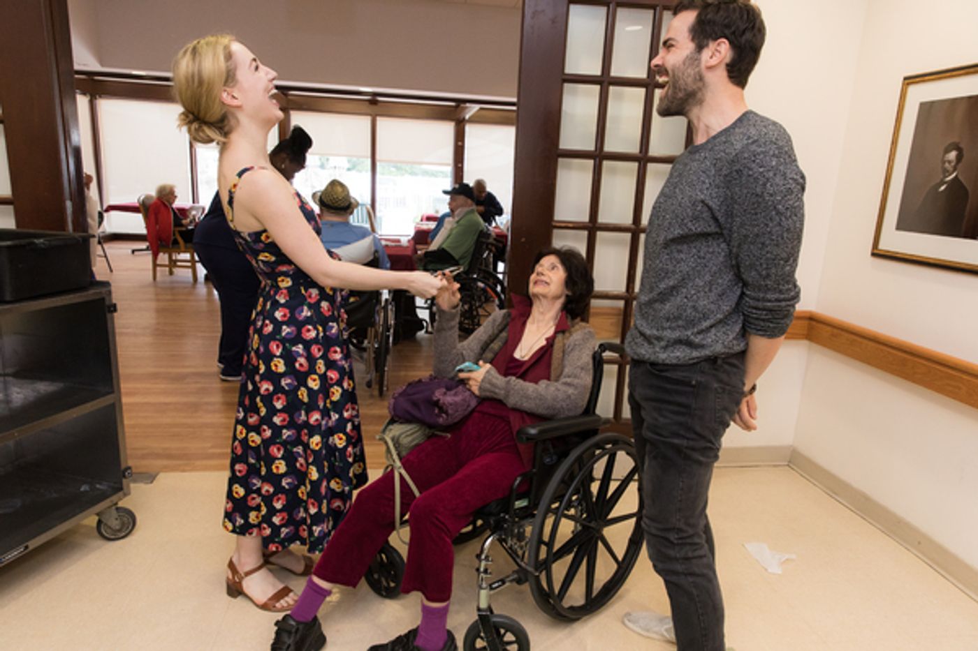 Photo Flash: Cast Members of CAROUSEL and MY FAIR LADY Perform For Seniors at the Actors Fund Home  Image