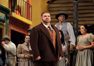 Dimitri Platanias as Alfio in Mascagni's "Cavalleria Rusticana."
 Photo