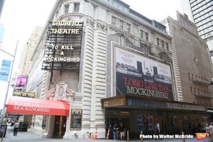Theatre Marquee unveiling for Aaron Sorkin's adaptation of Harper Lee's classic novel 'To Kill A Mockingbird' starring Jeff Daniels and Celia Keenan-Bolger under the direction of Bartlett Sher on September 7, 2018 at the Shubert Theatre in New York City. @ BroadwayWorld Theatre Marquee unveiling for Aaron Sorkin's adaptation of Harper Lee's classic novel Photo