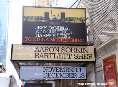 Theatre Marquee unveiling for Aaron Sorkin's adaptation of Harper Lee's classic novel Photo