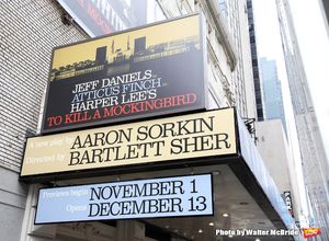 Theatre Marquee unveiling for Aaron Sorkin's adaptation of Harper Lee's classic novel Photo