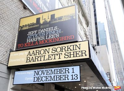 Theatre Marquee unveiling for Aaron Sorkin's adaptation of Harper Lee's classic novel Photo