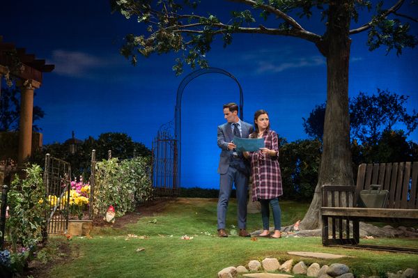 Christian Barillas and Jessica Meraz in Native Gardens at Pasadena Playhouse. // Phot Photo