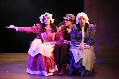 Cast (L-R):  Vivien Latham, Sam Herbert, Melissa Strauss
 Photo