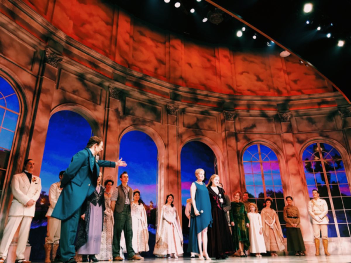 Liz Callaway, Christy Altomare, and the cast of Anastasia at 