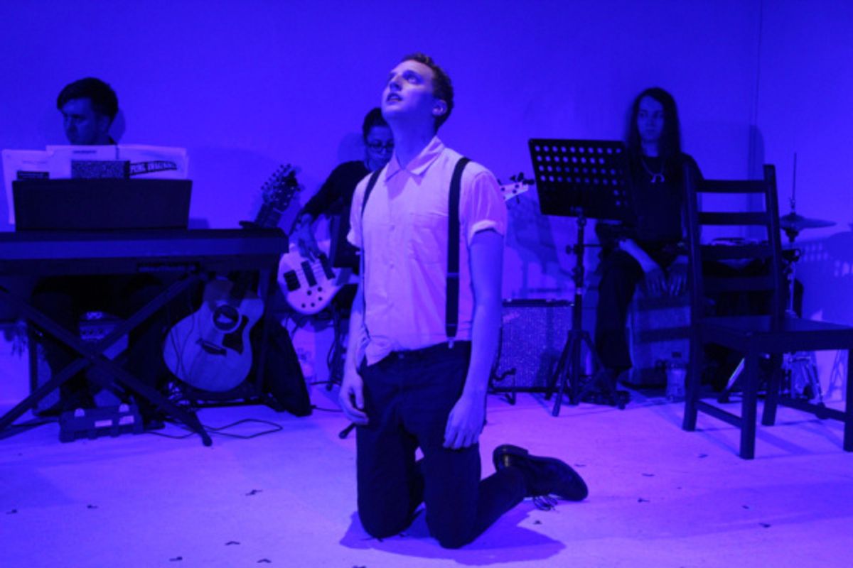 Moritz (Sam Shankman) contemplates his fate at 