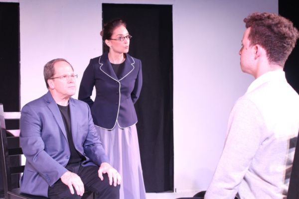 Herr Knochenbruch (Mike Weaver) and Fraulein Knuppeldick (Lisa Savegnago) question Me Photo