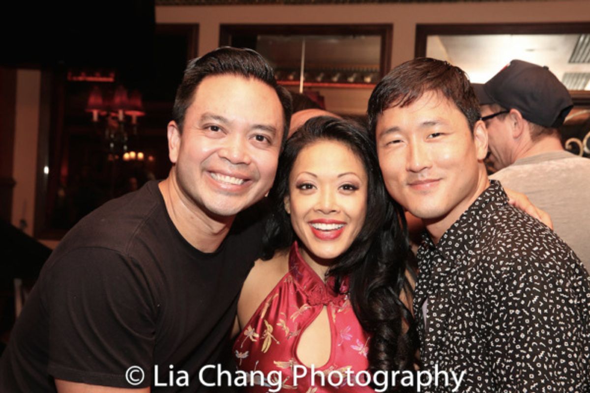 FLOWER DRUM SONG reunion Jose Llana, J. Elaine Marcos and Daniel May at 
