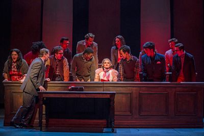 Casey Shuler (center) plays Harvard Law student Elle Woods in Legally Blonde, Septemb Photo
