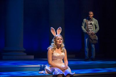 Casey Shuler plays Elle Woods and Gerald Caesar is Emmett Forrest in Legally Blonde,  Photo