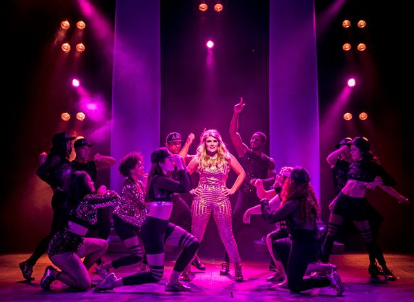 Casey Shuler (center) plays Elle Woods in Legally Blonde. Trent Stork directs. Perfor Photo