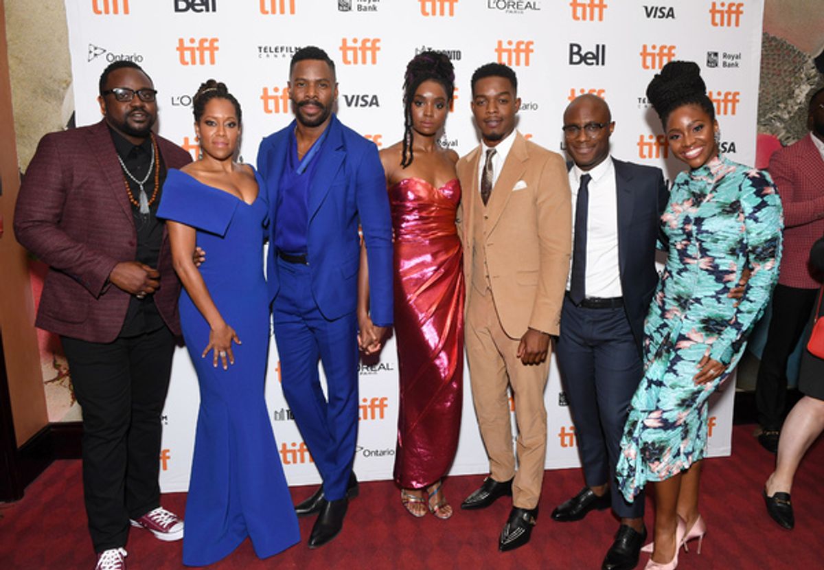 Brian Tyree Henry, Regina King, Colman Domingo, KiKi Layne, Stephan James, Barry Jenkins, Teyonah Parris at 