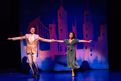 Howard McGillin as Nathan Hines Kline and AndrÃ©a Burns as Mary Ethel Bernadette, t Photo