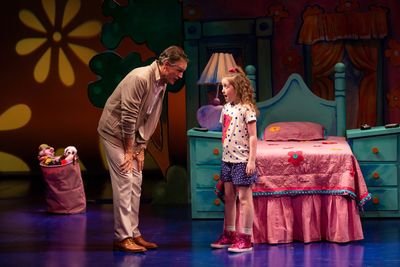 Howard McGillin as Pamelaâ€™s father, Kevin, and Sarah McKinley Austin in the ti Photo