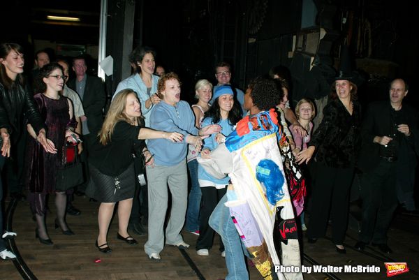 Kisha Howard ( Gypsy Robe Winner ) 
with Carole Shelley and Cast Members Attending th Photo