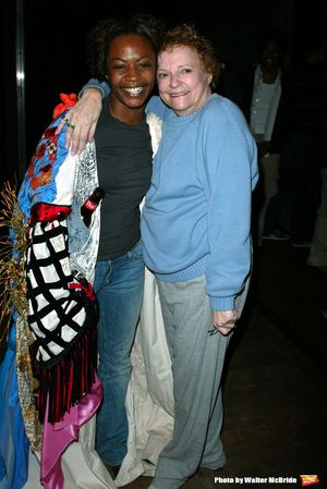 Carole Shelley and Kisha Howard (Gypsy Robe Winner) Attending the Opening Night Gypsy Photo