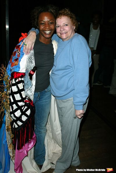 Carole Shelley and Kisha Howard (Gypsy Robe Winner) Attending the Opening Night Gypsy Photo