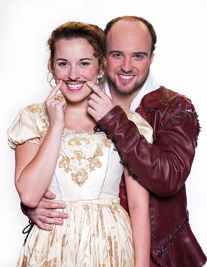 John Romanski as Will and Olivia Hensley as Viola @ BroadwayWorld John Romanski as Will and Olivia Hensley as Viola Photo