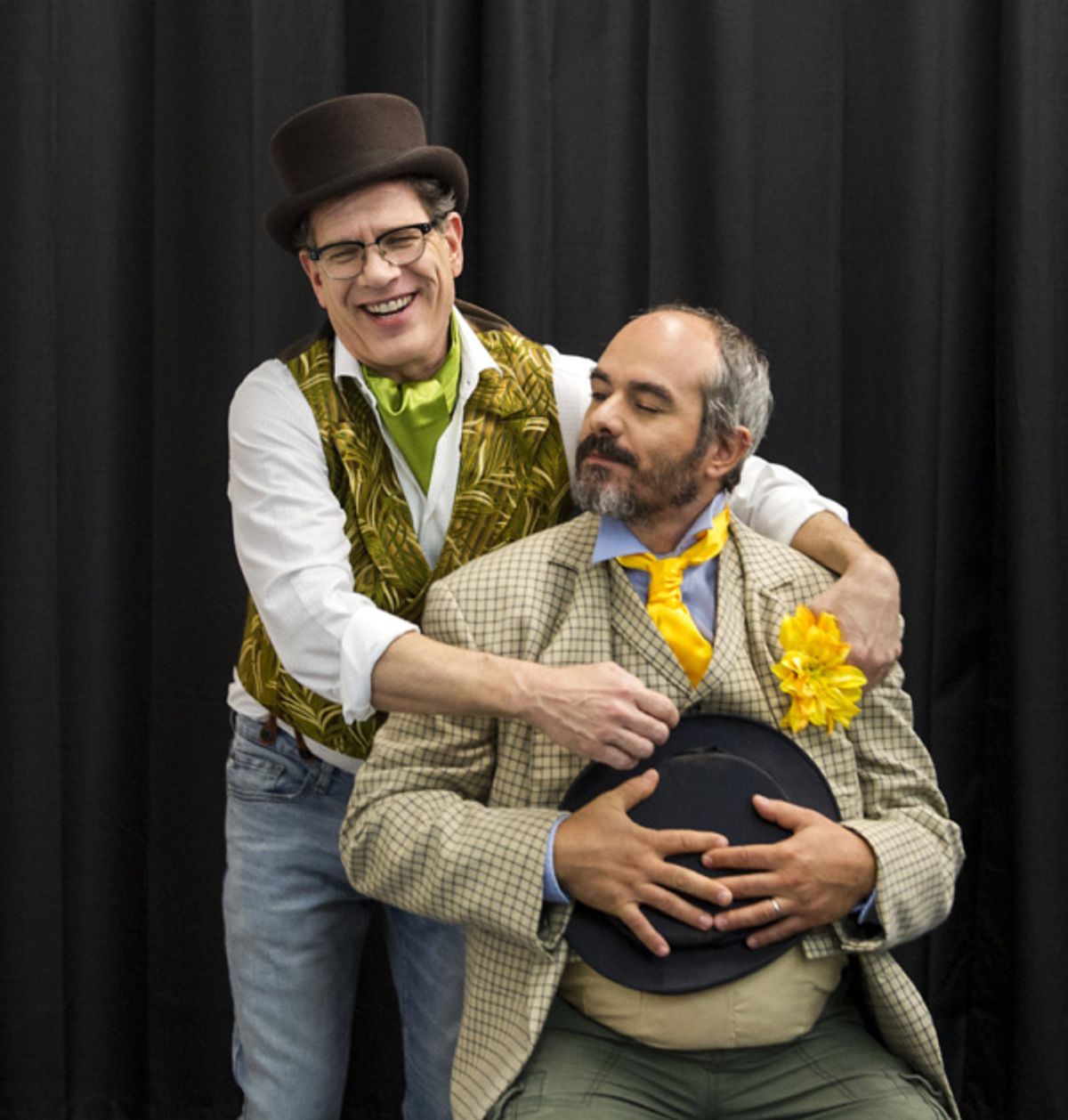 Mickey Abbate (as Chee-Chee), Giovanni Villari (as Squatriglia).  Photo by Daniel Radar. at 