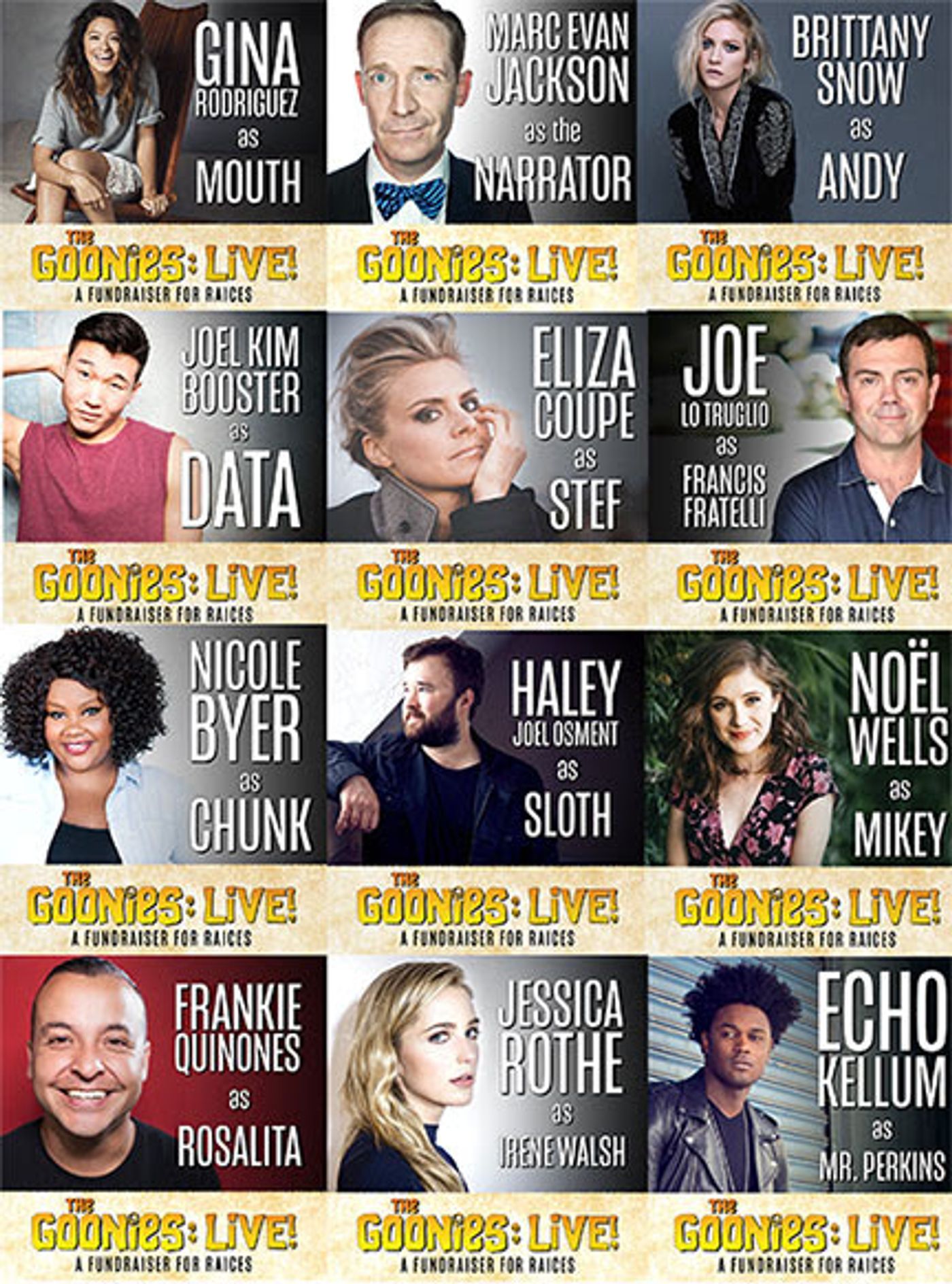 Gina Rodriguez, Brittany Snow, Haley Joel Osment and More to Participate in THE GOONIES: LIVE! A FUNDRAISER FOR RAICES  Image