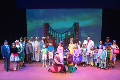 The cast of Roald Dahl's WILLY WONKA, playing at Wheaton Drama! Photo